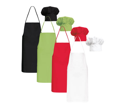 Kit tablier + toque de cuisine enfants à personnaliser – Impression textile et guide inclus