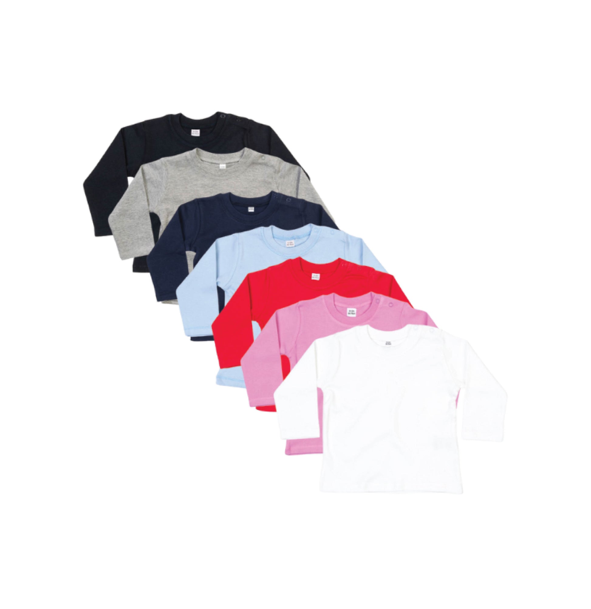 Kit t-shirt à manches longues bébé à personnaliser – Impression textile et guide inclus