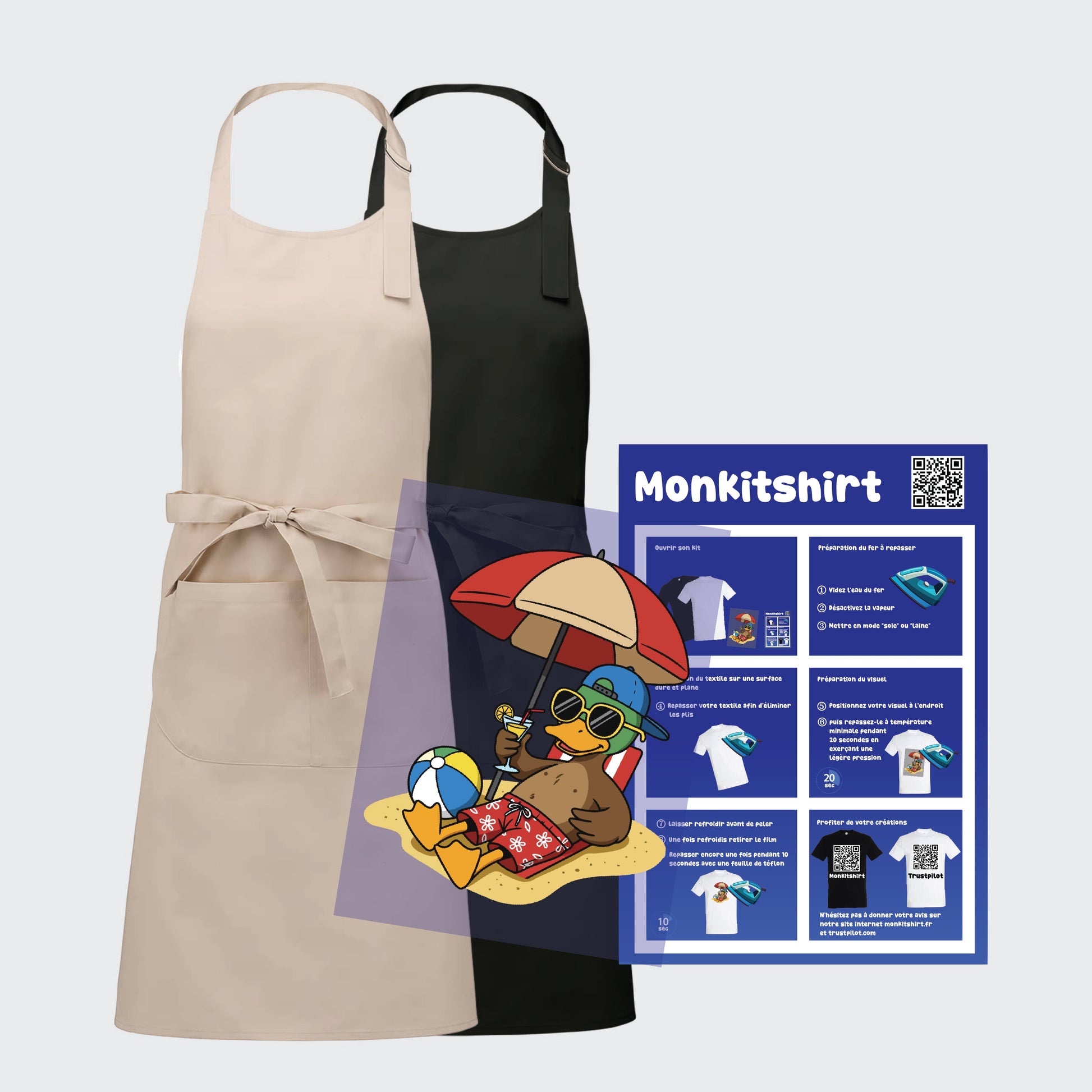 Kit tablier de cuisine à personnaliser