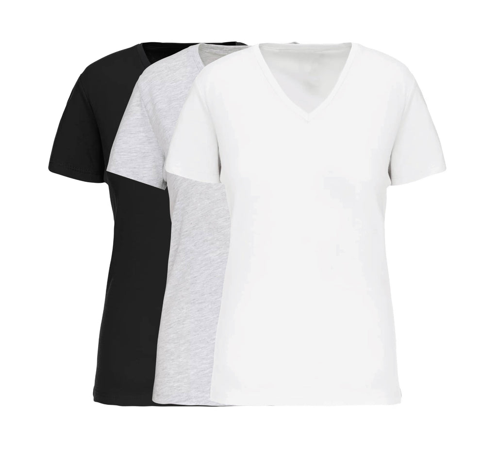 Kit t-shirt cintré col v femme à personnaliser – Impression textile et guide inclus